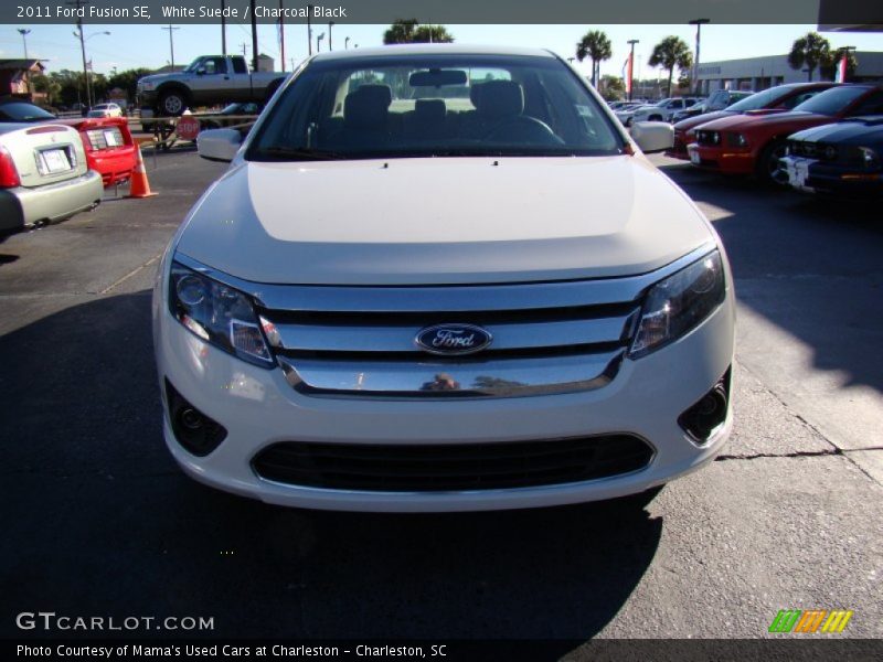 White Suede / Charcoal Black 2011 Ford Fusion SE