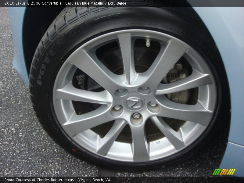 Cerulean Blue Metallic / Ecru Beige 2010 Lexus IS 250C Convertible