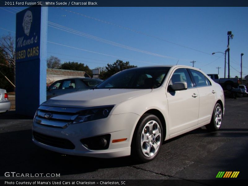 White Suede / Charcoal Black 2011 Ford Fusion SE