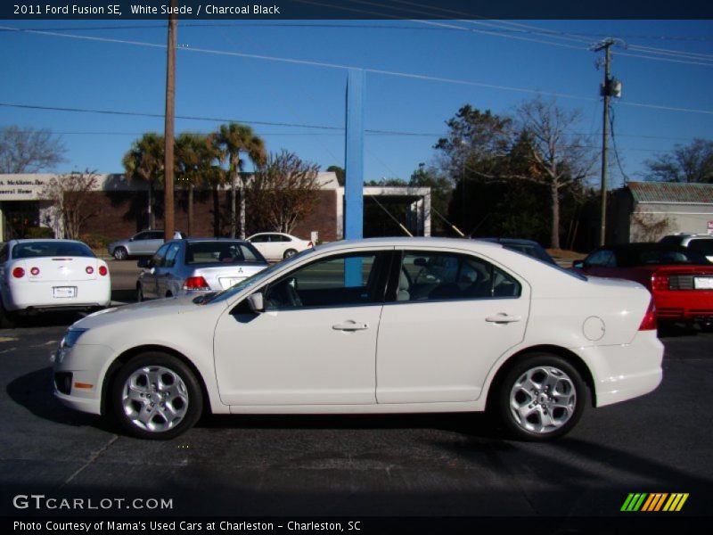 White Suede / Charcoal Black 2011 Ford Fusion SE