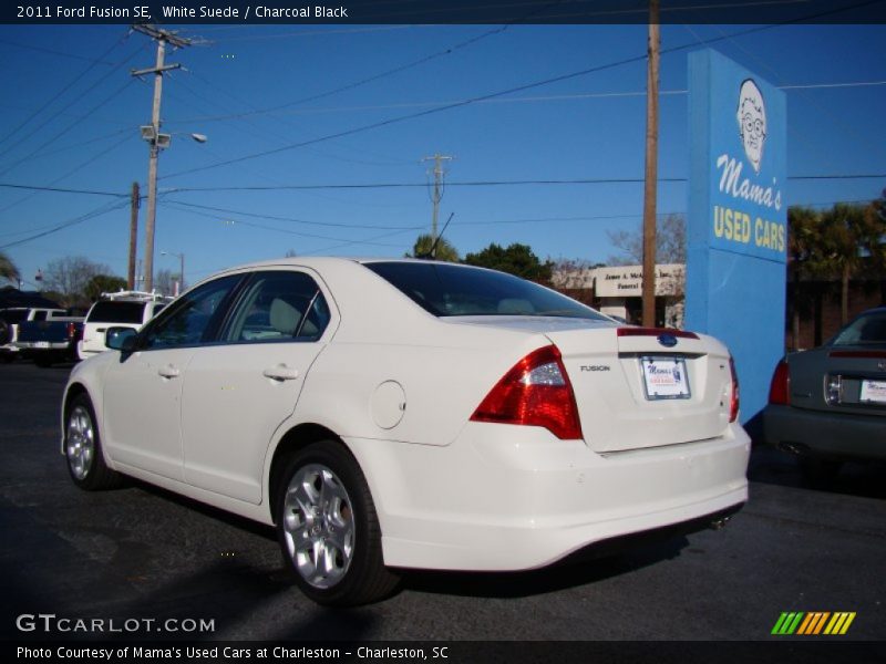 White Suede / Charcoal Black 2011 Ford Fusion SE