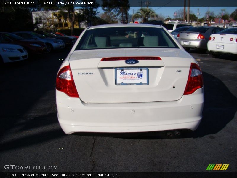 White Suede / Charcoal Black 2011 Ford Fusion SE