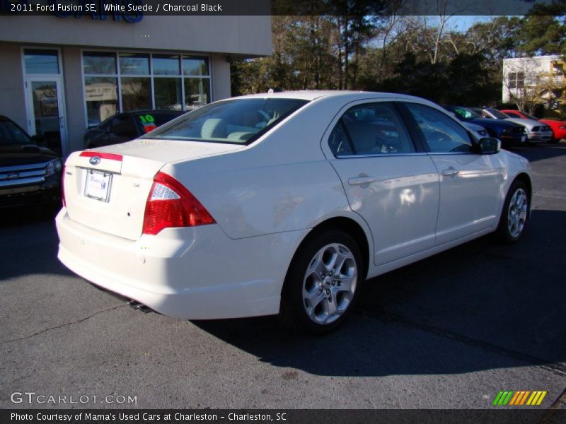 White Suede / Charcoal Black 2011 Ford Fusion SE