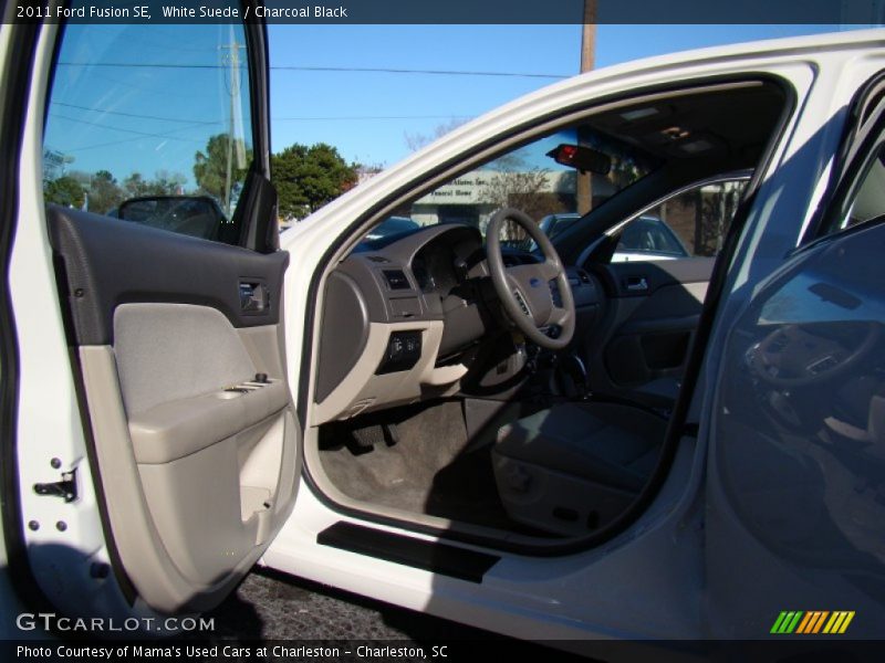 White Suede / Charcoal Black 2011 Ford Fusion SE