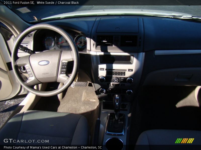 White Suede / Charcoal Black 2011 Ford Fusion SE