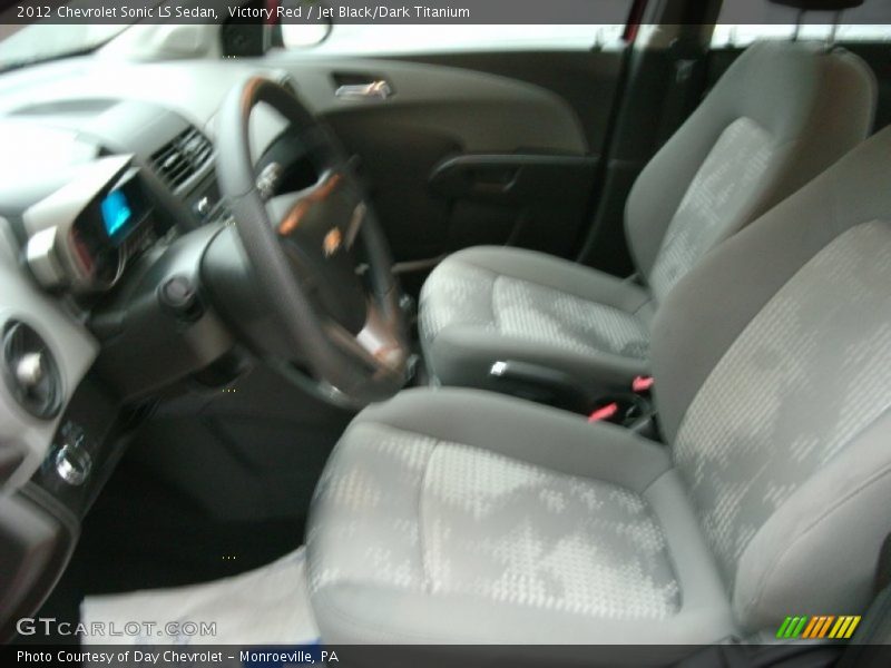 Victory Red / Jet Black/Dark Titanium 2012 Chevrolet Sonic LS Sedan