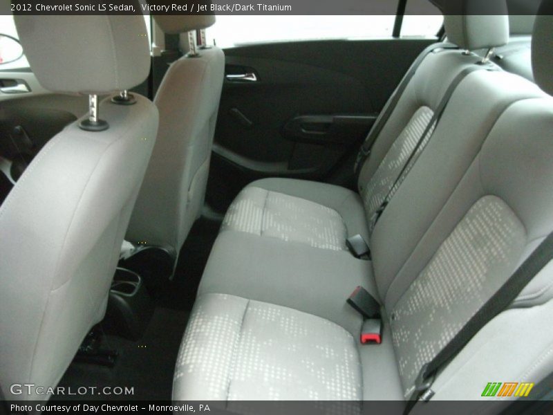Victory Red / Jet Black/Dark Titanium 2012 Chevrolet Sonic LS Sedan