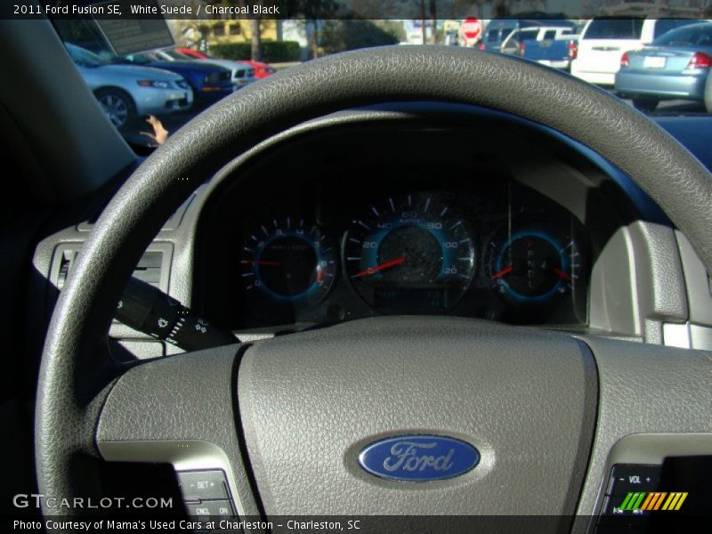 White Suede / Charcoal Black 2011 Ford Fusion SE