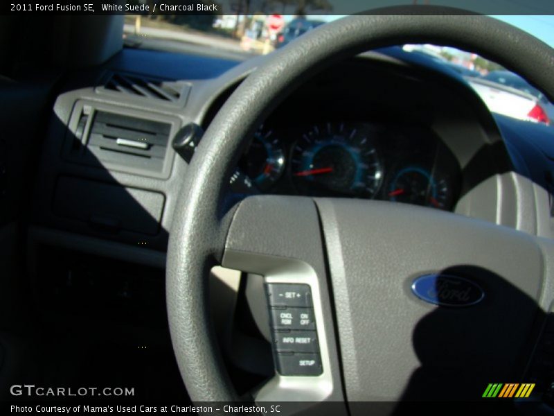 White Suede / Charcoal Black 2011 Ford Fusion SE