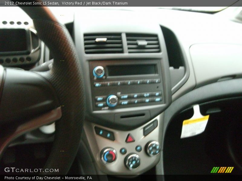 Victory Red / Jet Black/Dark Titanium 2012 Chevrolet Sonic LS Sedan