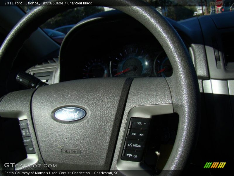 White Suede / Charcoal Black 2011 Ford Fusion SE
