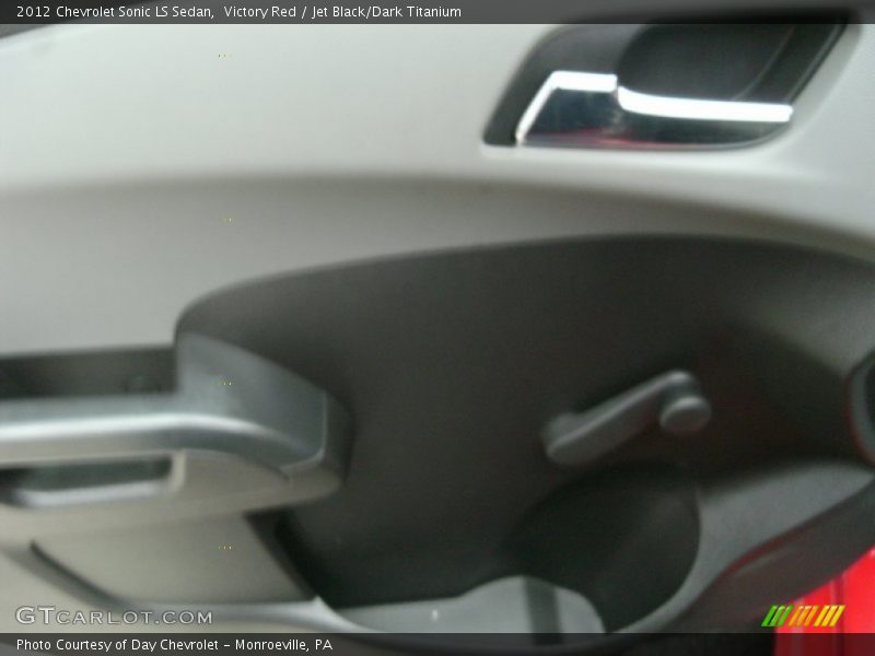 Victory Red / Jet Black/Dark Titanium 2012 Chevrolet Sonic LS Sedan