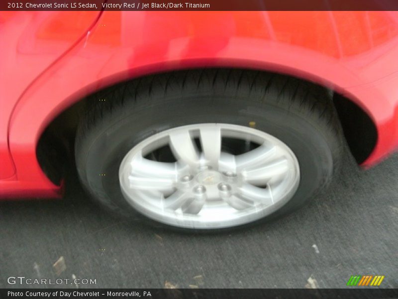 Victory Red / Jet Black/Dark Titanium 2012 Chevrolet Sonic LS Sedan