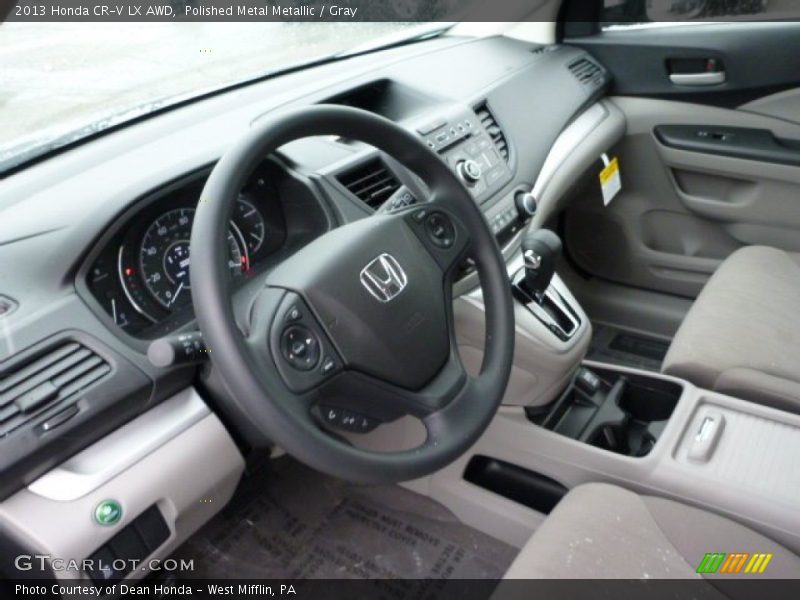 Polished Metal Metallic / Gray 2013 Honda CR-V LX AWD