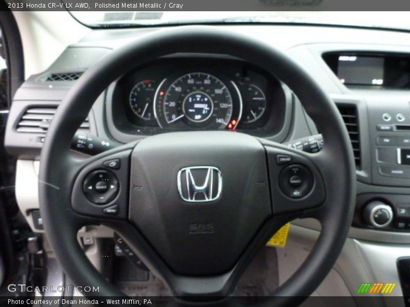 Polished Metal Metallic / Gray 2013 Honda CR-V LX AWD