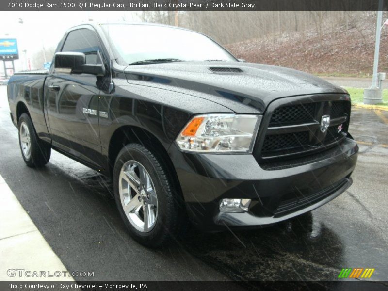 Brilliant Black Crystal Pearl / Dark Slate Gray 2010 Dodge Ram 1500 R/T Regular Cab