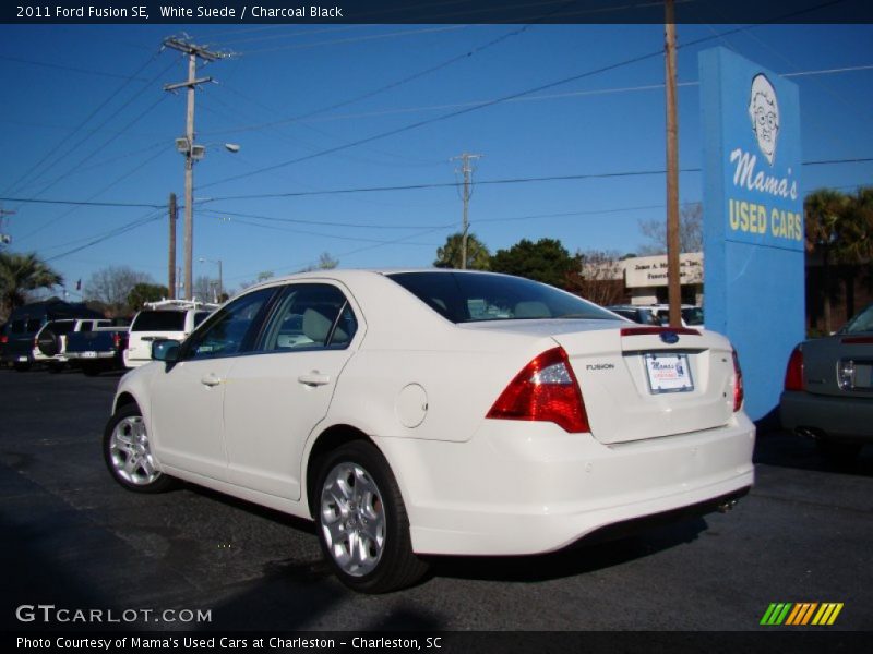 White Suede / Charcoal Black 2011 Ford Fusion SE