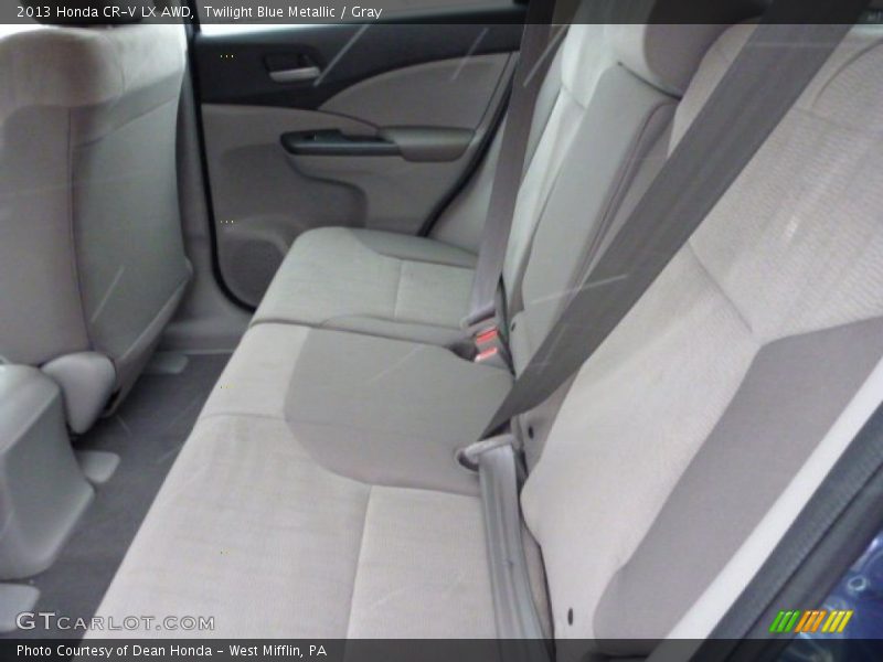 Twilight Blue Metallic / Gray 2013 Honda CR-V LX AWD