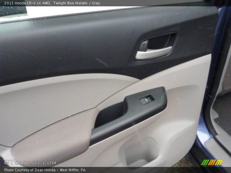 Twilight Blue Metallic / Gray 2013 Honda CR-V LX AWD