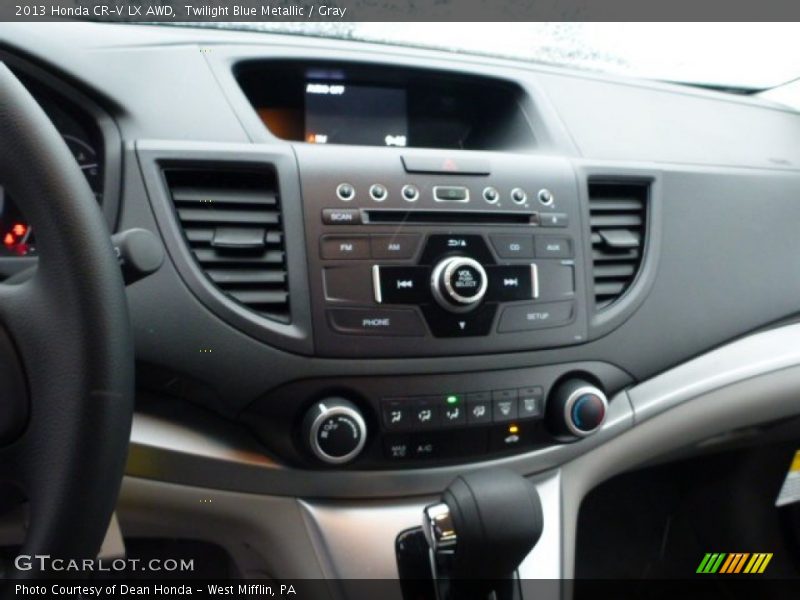 Twilight Blue Metallic / Gray 2013 Honda CR-V LX AWD