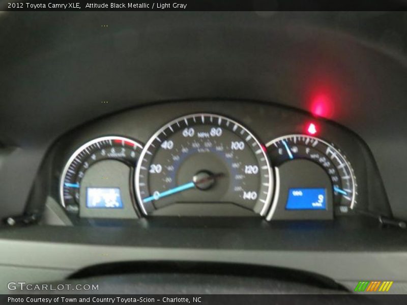 Attitude Black Metallic / Light Gray 2012 Toyota Camry XLE