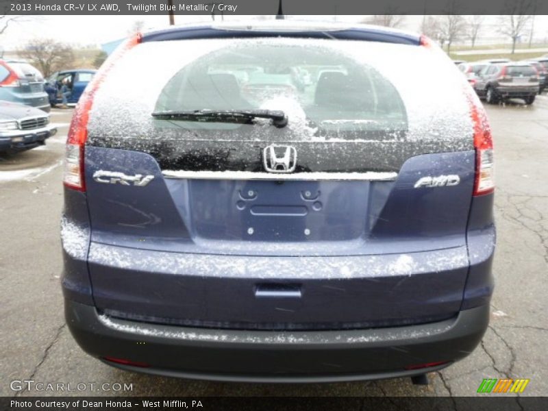 Twilight Blue Metallic / Gray 2013 Honda CR-V LX AWD
