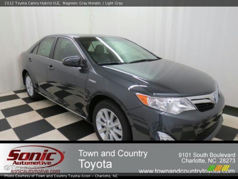Magnetic Gray Metallic / Light Gray 2012 Toyota Camry Hybrid XLE
