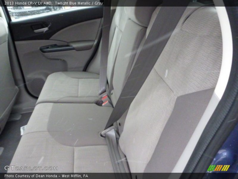 Twilight Blue Metallic / Gray 2013 Honda CR-V LX AWD