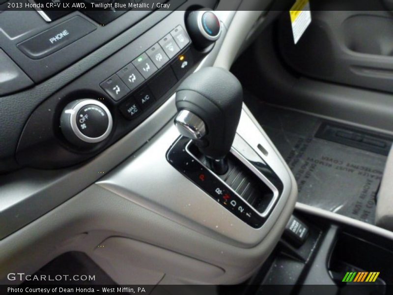 Twilight Blue Metallic / Gray 2013 Honda CR-V LX AWD