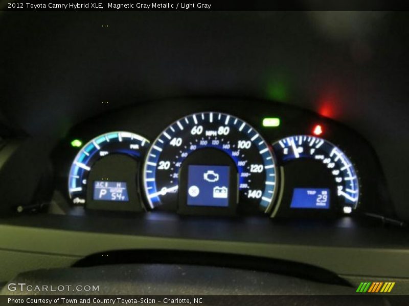Magnetic Gray Metallic / Light Gray 2012 Toyota Camry Hybrid XLE