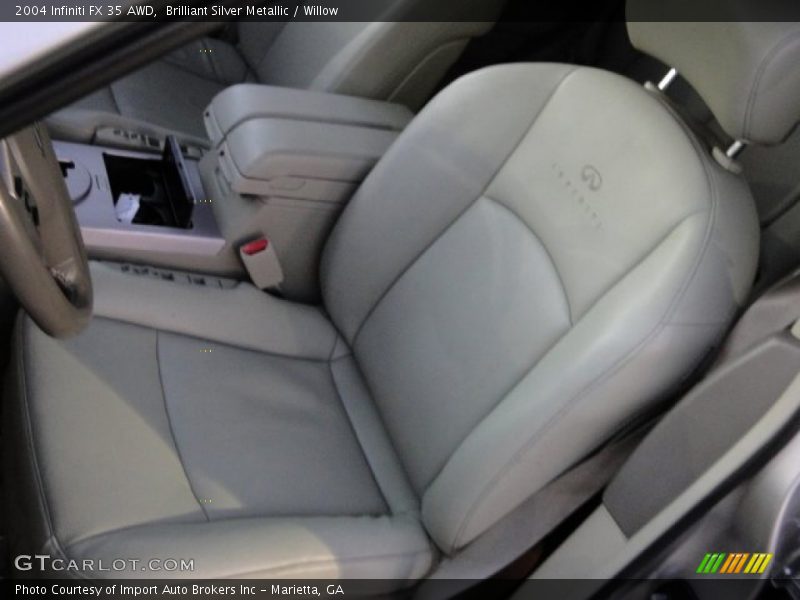 Brilliant Silver Metallic / Willow 2004 Infiniti FX 35 AWD