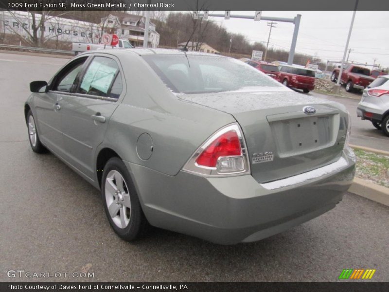 Moss Green Metallic / Charcoal Black 2009 Ford Fusion SE