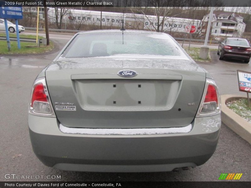 Moss Green Metallic / Charcoal Black 2009 Ford Fusion SE