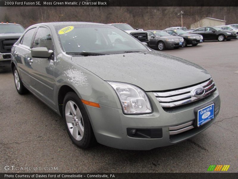 Moss Green Metallic / Charcoal Black 2009 Ford Fusion SE