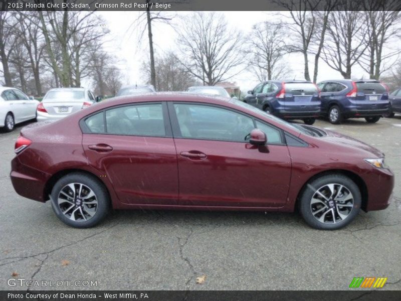  2013 Civic EX Sedan Crimson Red Pearl