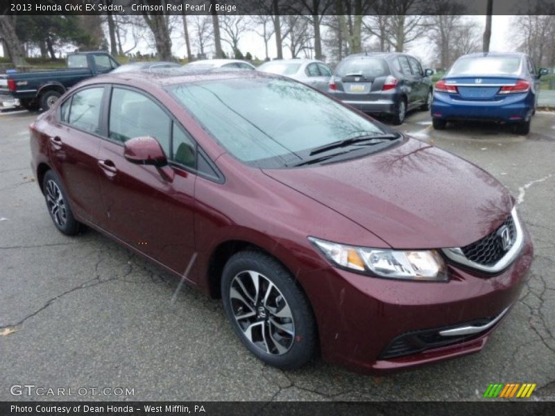Front 3/4 View of 2013 Civic EX Sedan