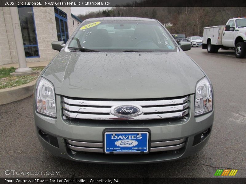 Moss Green Metallic / Charcoal Black 2009 Ford Fusion SE