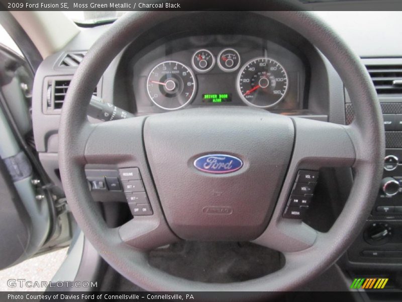 Moss Green Metallic / Charcoal Black 2009 Ford Fusion SE
