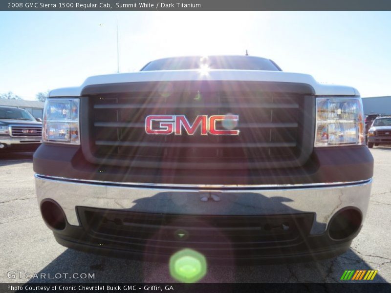 Summit White / Dark Titanium 2008 GMC Sierra 1500 Regular Cab