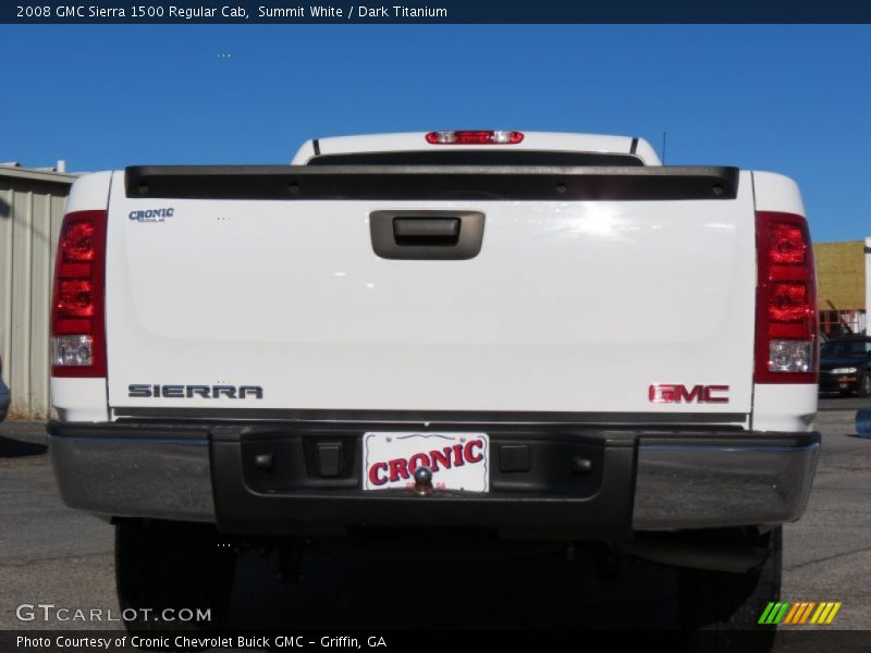 Summit White / Dark Titanium 2008 GMC Sierra 1500 Regular Cab