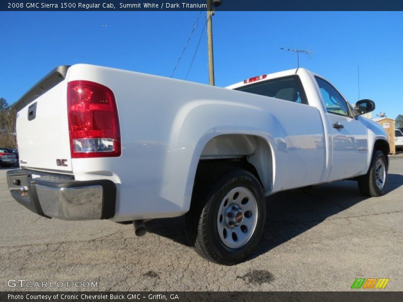 Summit White / Dark Titanium 2008 GMC Sierra 1500 Regular Cab