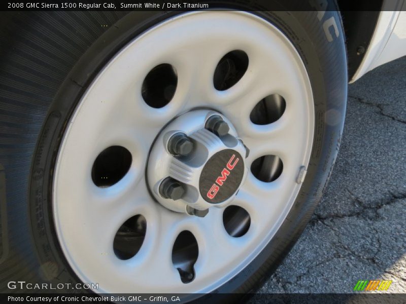 Summit White / Dark Titanium 2008 GMC Sierra 1500 Regular Cab