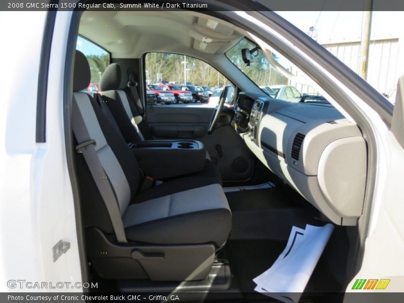 Summit White / Dark Titanium 2008 GMC Sierra 1500 Regular Cab