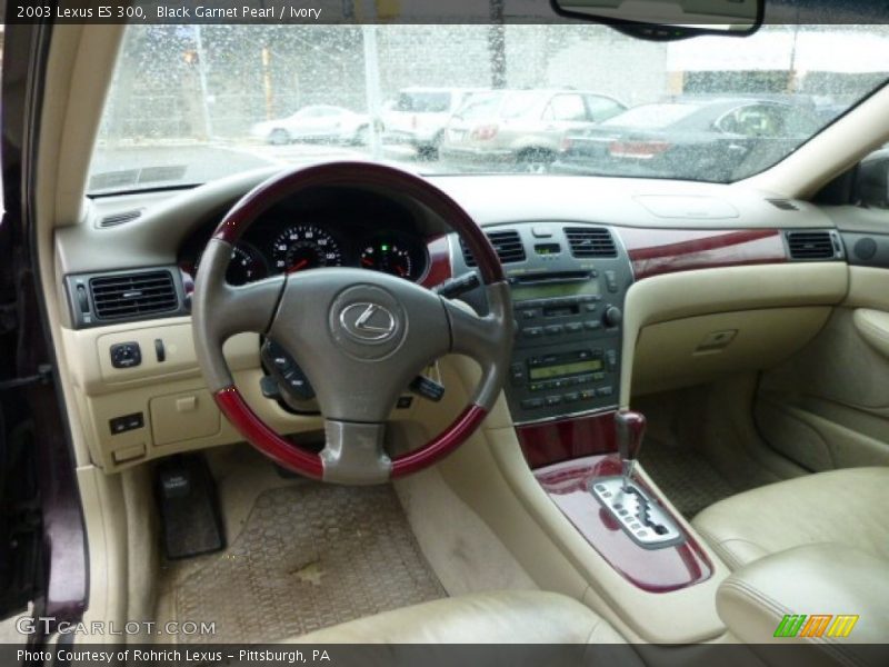 Black Garnet Pearl / Ivory 2003 Lexus ES 300