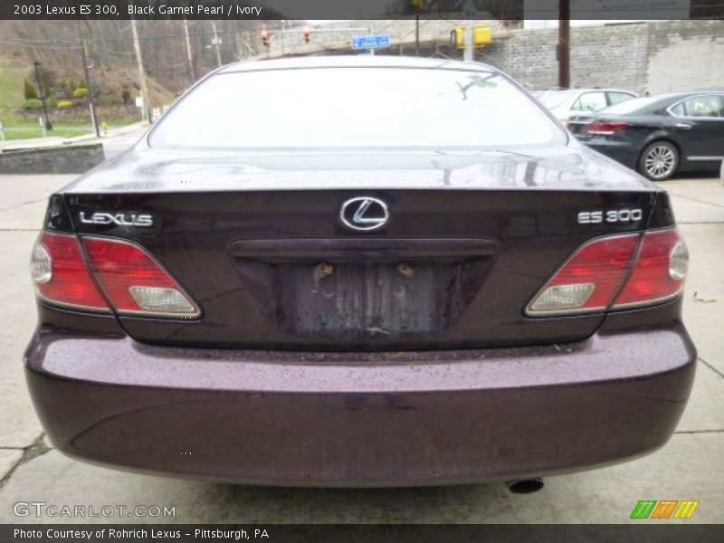 Black Garnet Pearl / Ivory 2003 Lexus ES 300
