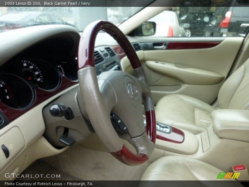 Black Garnet Pearl / Ivory 2003 Lexus ES 300