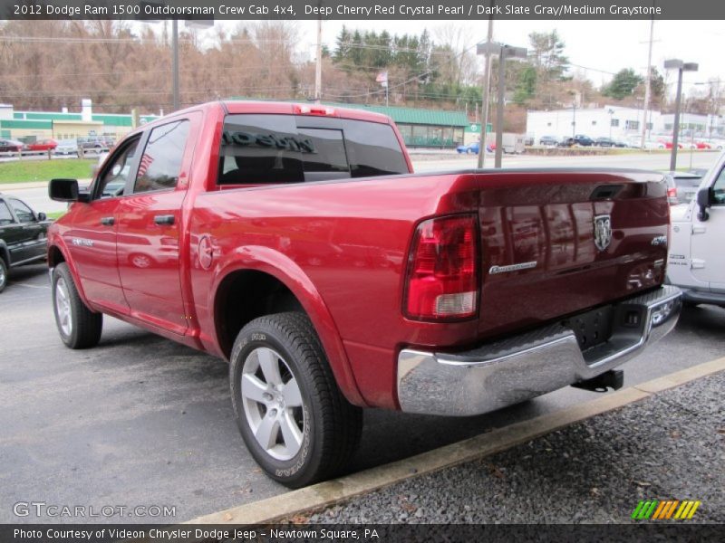 Deep Cherry Red Crystal Pearl / Dark Slate Gray/Medium Graystone 2012 Dodge Ram 1500 Outdoorsman Crew Cab 4x4