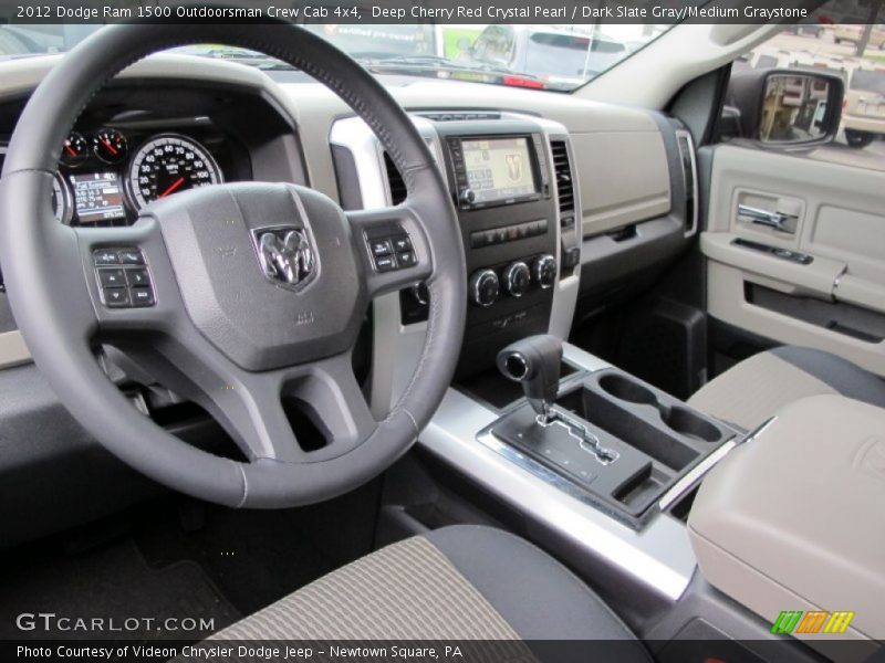  2012 Ram 1500 Outdoorsman Crew Cab 4x4 Dark Slate Gray/Medium Graystone Interior