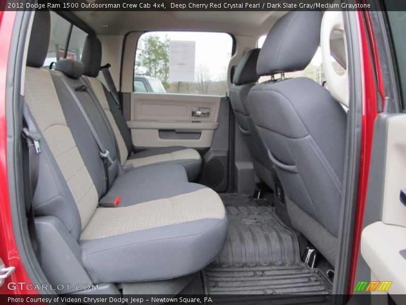 Rear Seat of 2012 Ram 1500 Outdoorsman Crew Cab 4x4