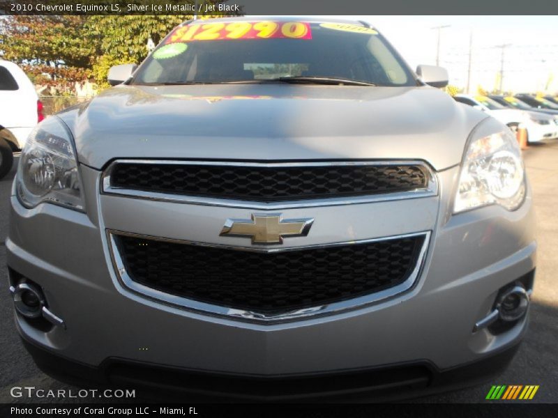 Silver Ice Metallic / Jet Black 2010 Chevrolet Equinox LS